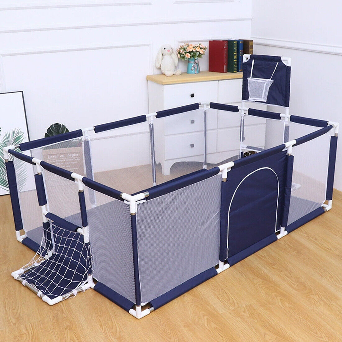 Large Baby Playpen Children Toddler Kids Indoor Play Pen Balls Pool Basket