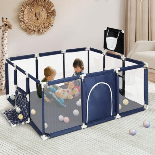Large Baby Playpen Children Toddler Kids Indoor Play Pen   Balls Pool Basket