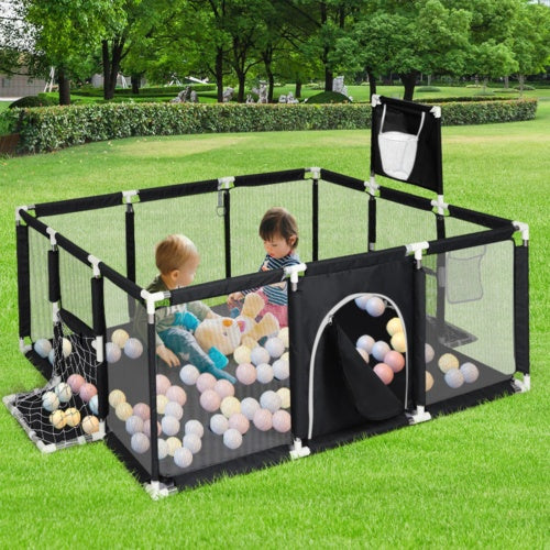 Large Baby Playpen Children Toddler Kids Indoor Play Pen   Balls Pool Basket